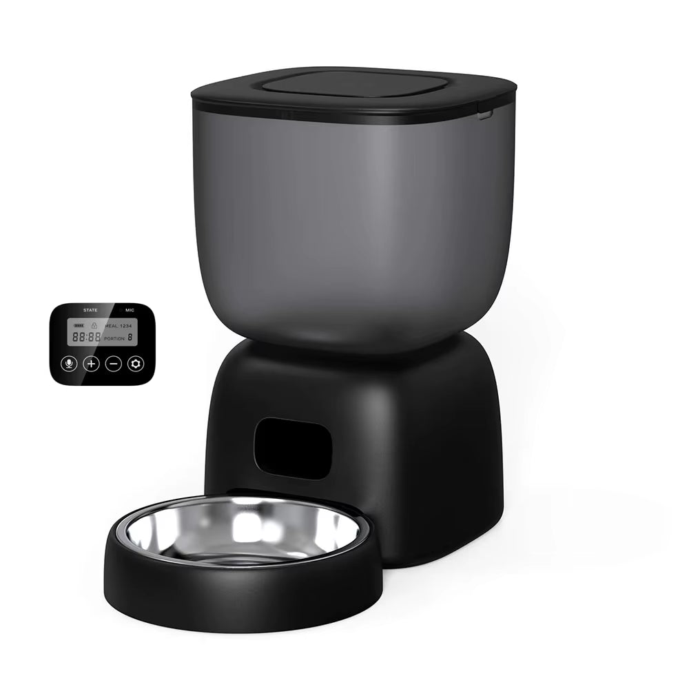 3L Automatic Pet Feeder Smart Food Dispenser Cat & Dog Timer Stainless Steel Bowl Automatic Dog & Cat Pet Feeding Pet Supplies